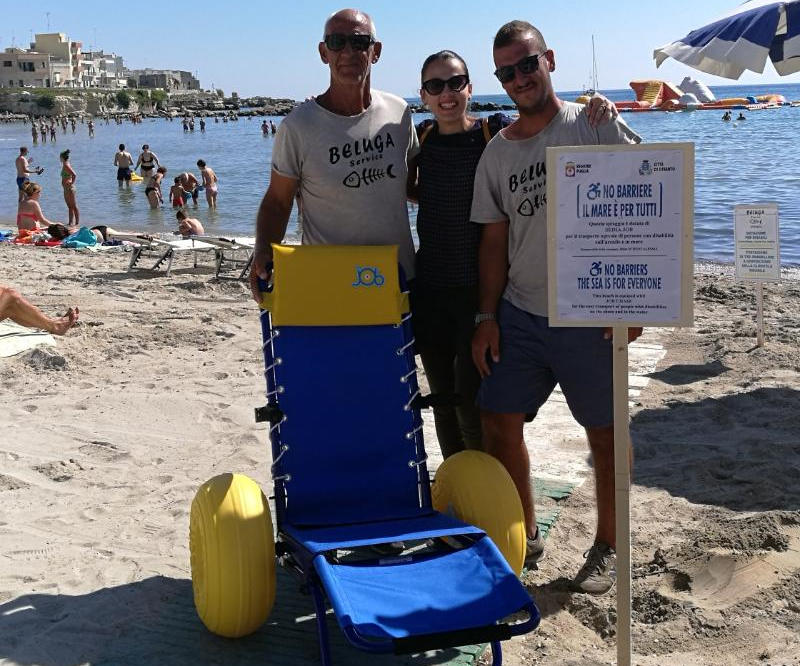 Il Mare è Di Tutti Sedie Job Presso Le Spiagge Libere Per