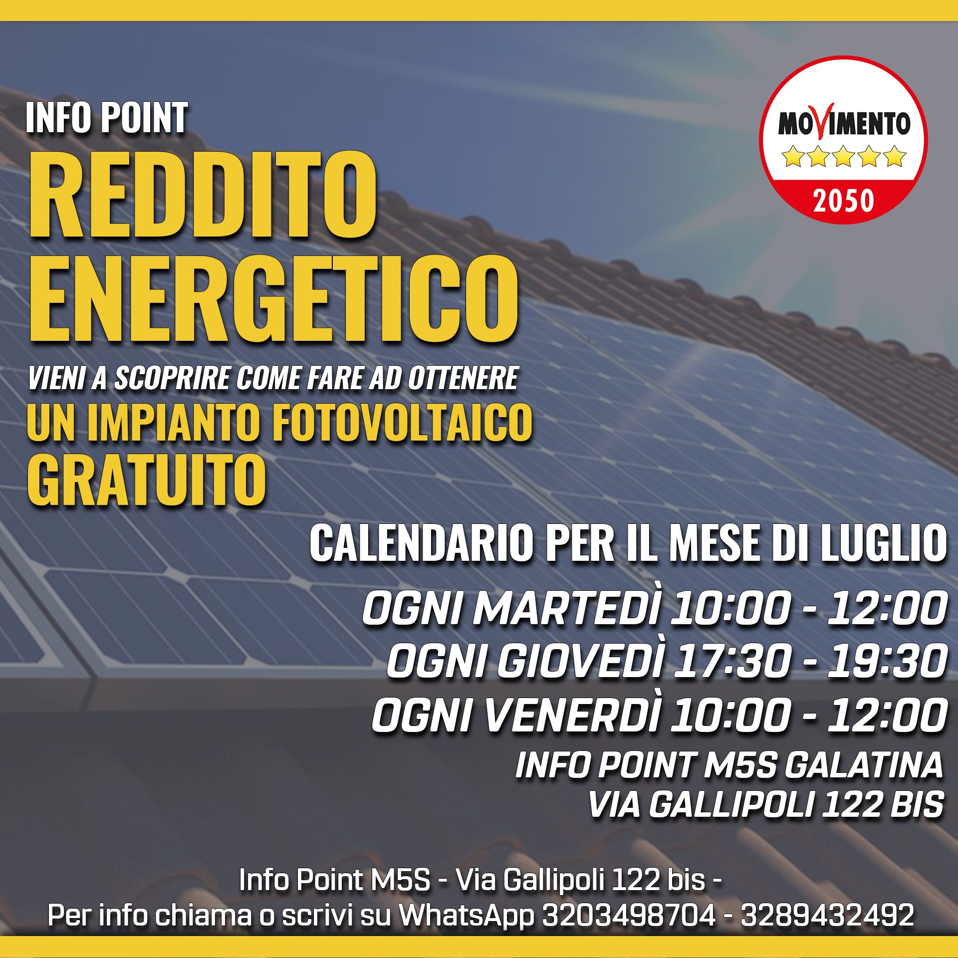 Reddito Energetico, La Possibilità Del Fotovoltaico Gratuito Per Essere ...